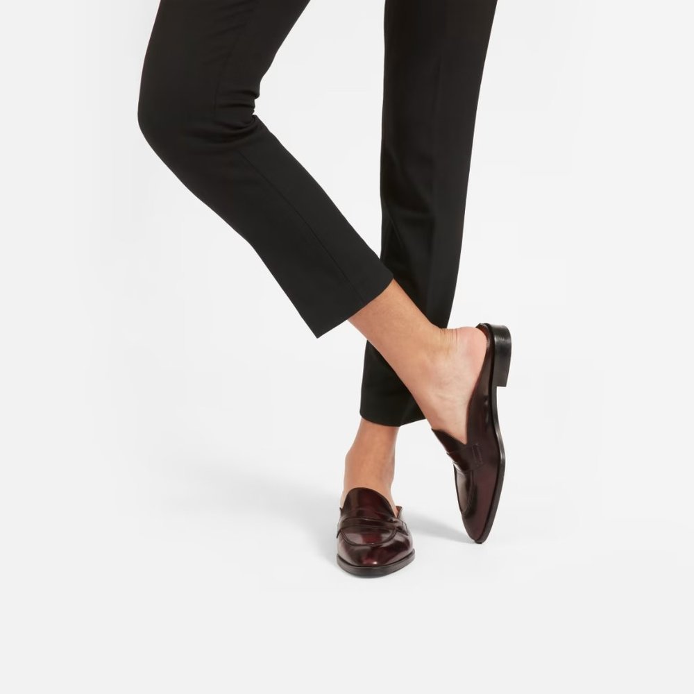 Everlane Burgundy Mules